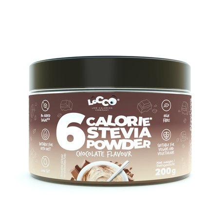 LoCCo low calorie 6 kcal powder chocolate with stevia