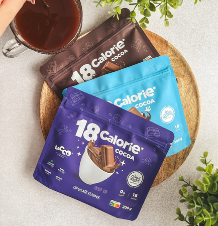 LoCCo 18 kcal Cocoa with Ashwagandha in Chocolate Flavor