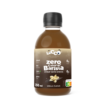 LoCCo 0 kcal Barista syrup with stevia vanilla flavour 250 ml