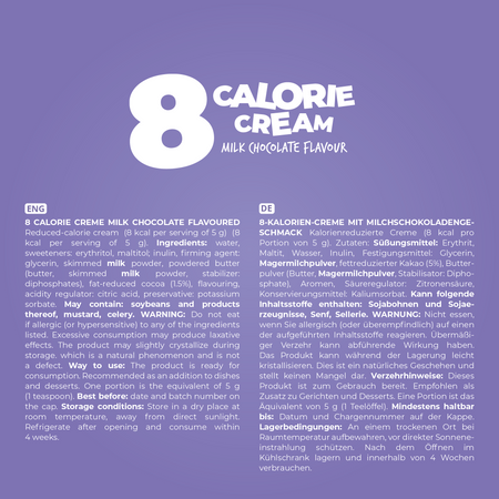 LoCCo low calorie 8 kcal spread milk chocolate 