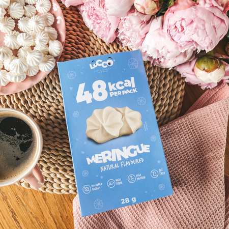 LoCCo low calorie 48 kcal meringues natural 