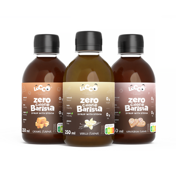 LoCCo 0 kcal Barista syrup with stevia 3x250 ml