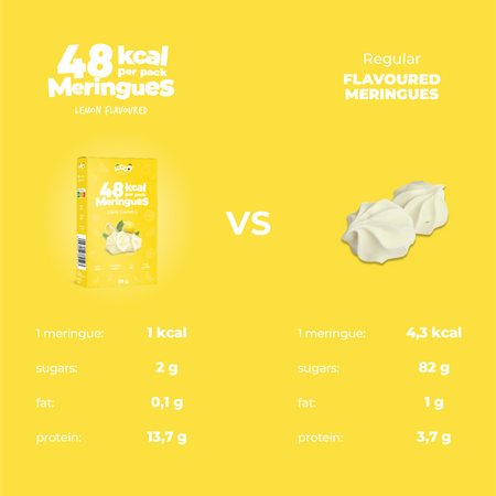 LoCCo low calorie 48 kcal meringues lemon