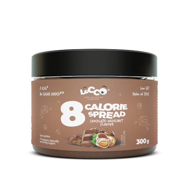 LoCCo low calorie 8 kcal spread chocolate-hazelnut