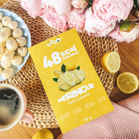 LoCCo low calorie 48 kcal meringues lemon