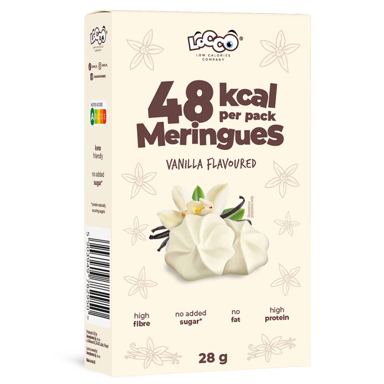 LoCCo low calorie 48 kcal meringues 28 g 4pack Sets Products \ LoCCo