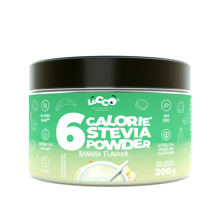 LoCCo low calorie 6 kcal powder banana with stevia 