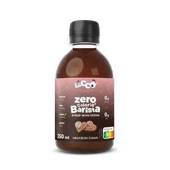 LoCCo 0 kcal Barista syrup with stevia gingerbread flavour 250 ml
