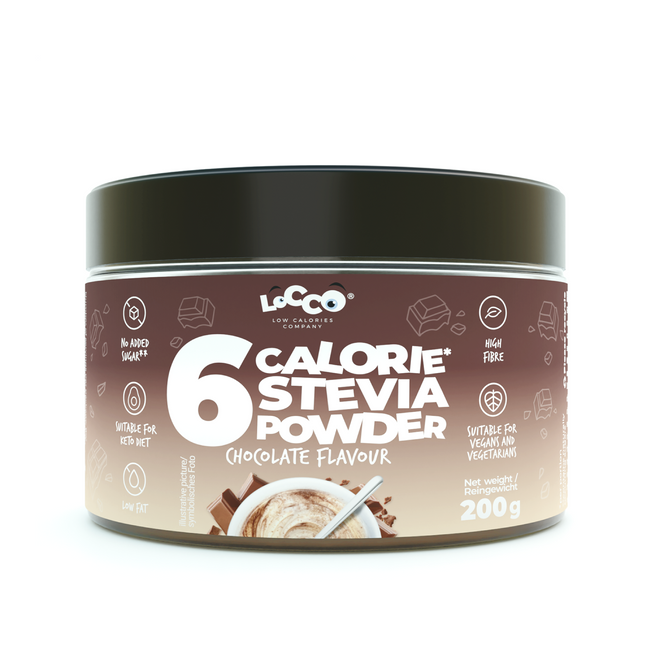 LoCCo low calorie 6 kcal powder chocolate with stevia