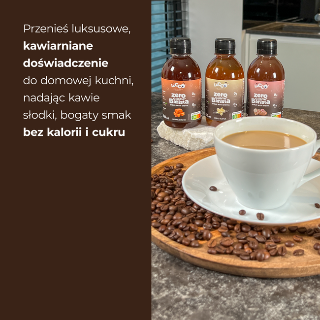 LoCCo 0 kcal Barista syrup with stevia caramel flavour 250 ml