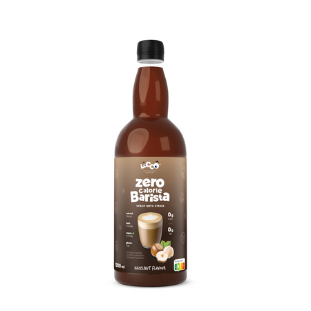 LoCCo 0 kcal Barista syrup with stevia hazelnut flavour