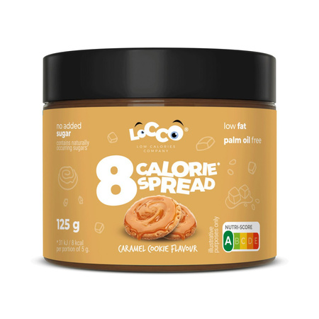 LoCCo low calorie 8 kcal spread caramel-cookie 125 g