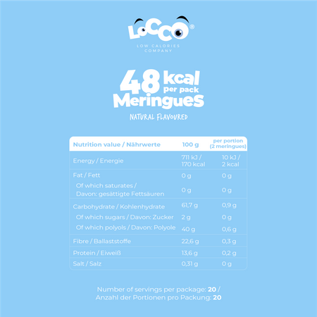 LoCCo low calorie 48 kcal meringues 4-pack