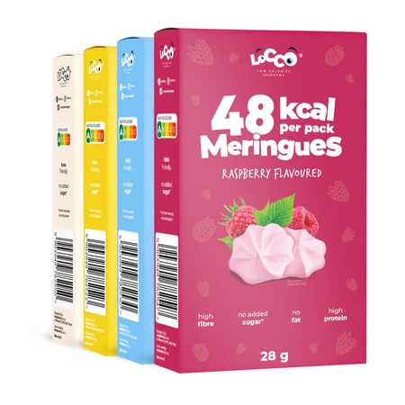 LoCCo low calorie 48 kcal meringues 4-pack