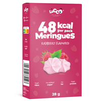 LoCCo low calorie 48 kcal meringues raspberry