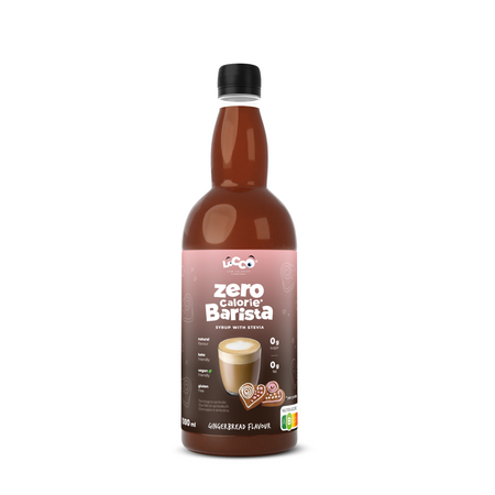 LoCCo 0 kcal Barista syrup with stevia gingerbread flavour